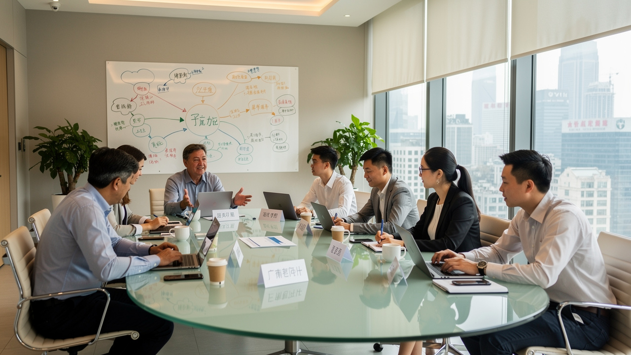 Multicultural IT strategy meeting bridging global and local China teams