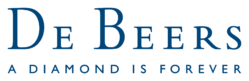 De Beers logo with the words De Beers logo with the words