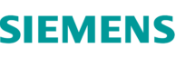 The Siemens logo in bold teal capital letters on a white background.